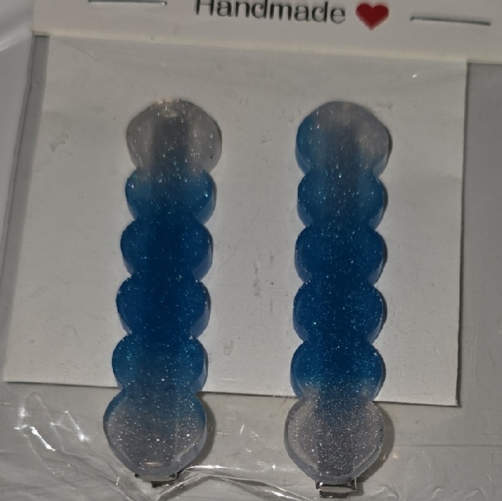 Blue Ombre Handmade Earrings